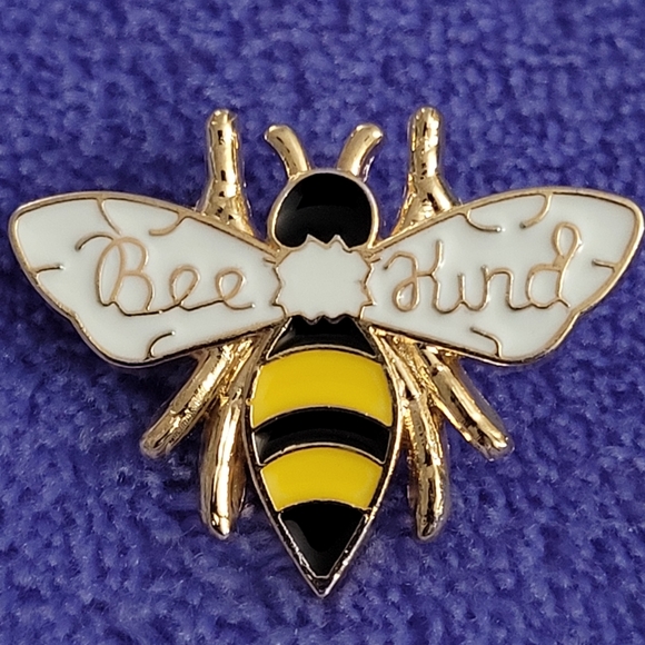 Bee Kind Honeybee Enamel Pin - Picture 2 of 10
